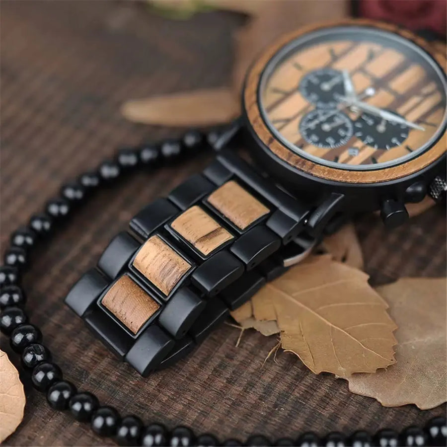 Duo de Montre pour Couple - Bois et Cuir Charme Bois