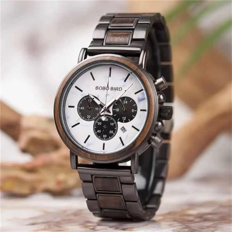 Montre en bois chronographe - Nébuleuse Charme-bois