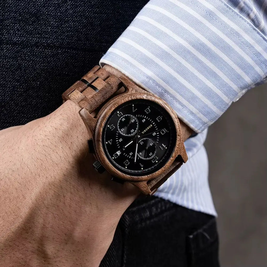 Montre en Bois Chronographe - Vortex Charme-bois