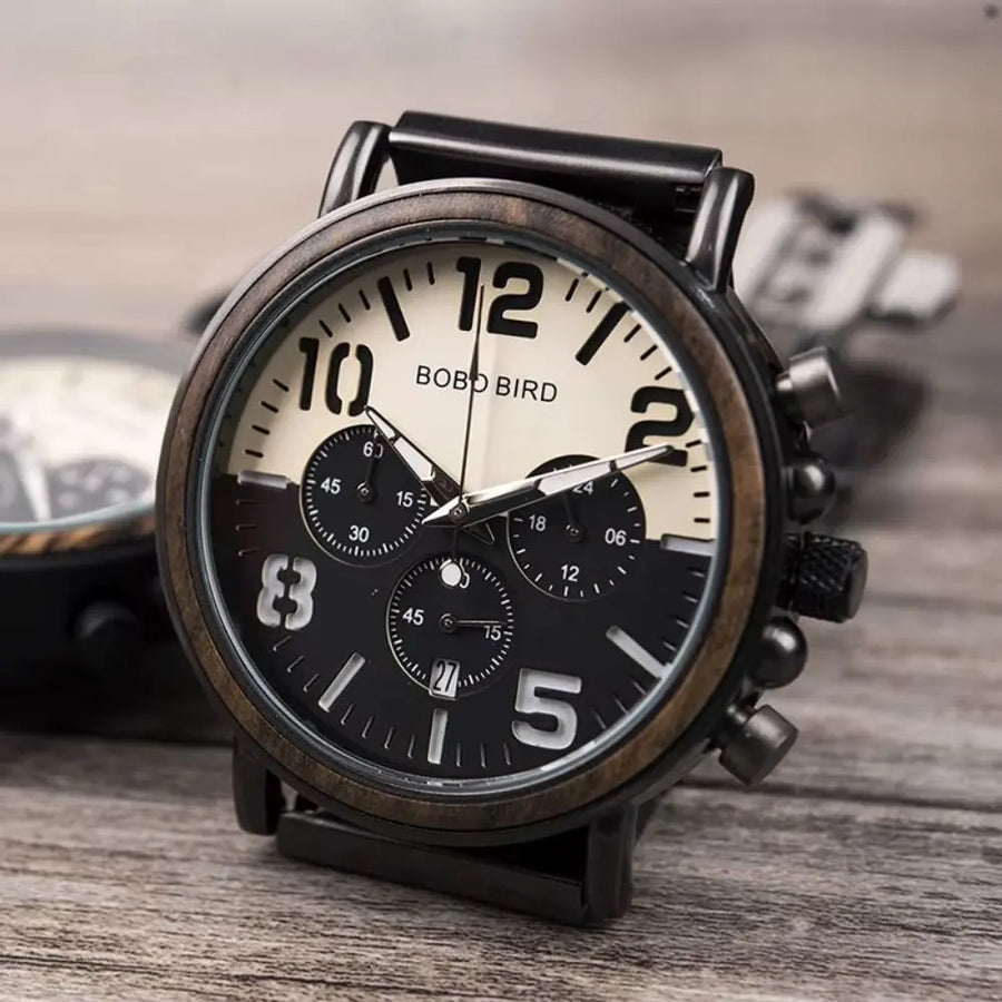 Montre en bois chronographe - Mangrove Charme-bois