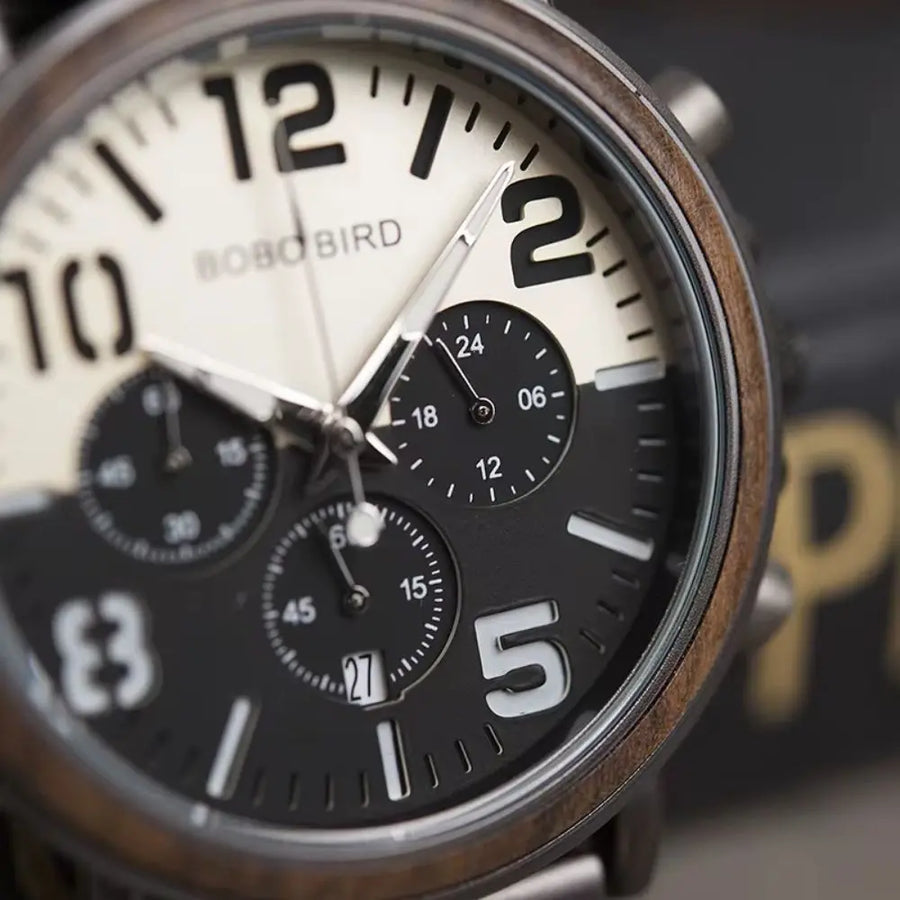 Montre en bois chronographe - Mangrove Charme-bois