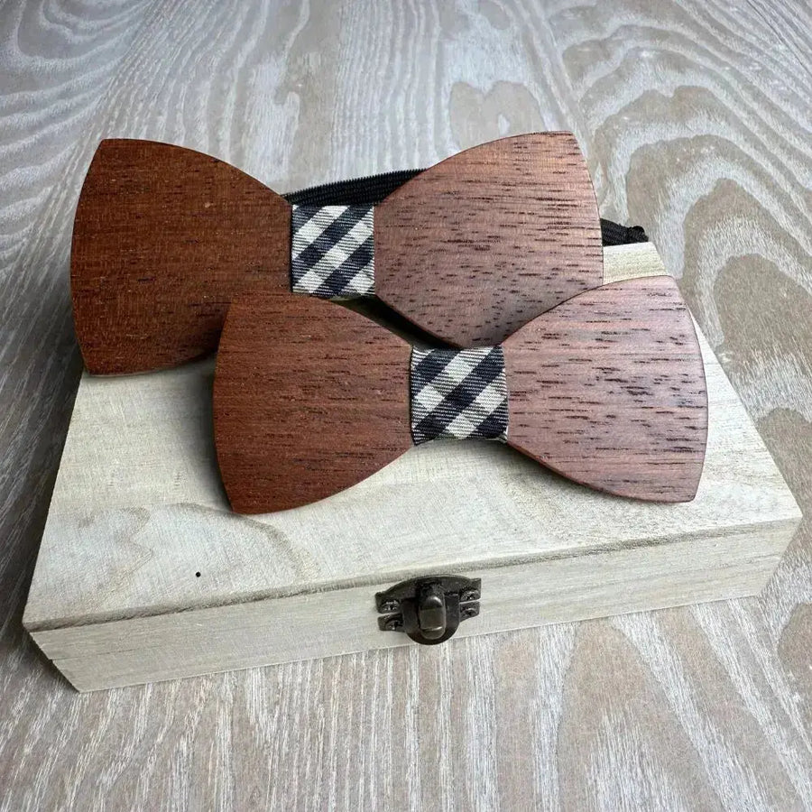 Noeud Papillon Bois Père et Fils - Envolée Charme Bois