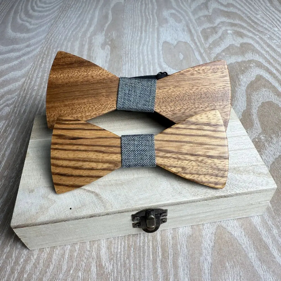 Noeud Papillon Bois Père et Fils - Essence Charme-bois