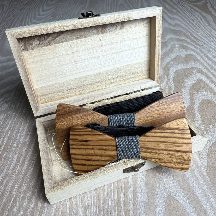 Noeud Papillon Bois Père et Fils - Essence Charme-bois